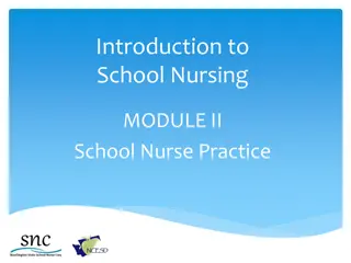 Comprehensive School Nursing Practice Guidelines