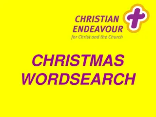 Festive Christmas Word Search Puzzle