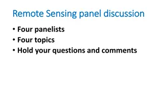 Remote Sensing Panel Discussion: Addressing Challenges in RFI Reporting, Regulations, and Protection of Operations