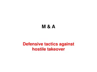 Defensive Tactics Against Hostile Takeovers in Mergers and Acquisitions