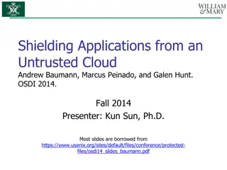 Secure Cloud Applications with Intel SGX - OSDI 2014 Presentation Summary