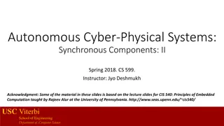 Synchronous Reactive Components in Autonomous Cyber-Physical Systems