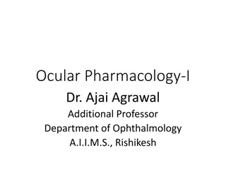 Understanding Ocular Pharmacology - An Overview by Dr. Ajai Agrawal