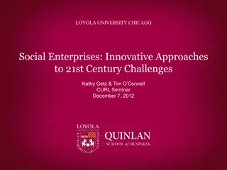 Loyola University Chicago Social Enterprise Initiatives