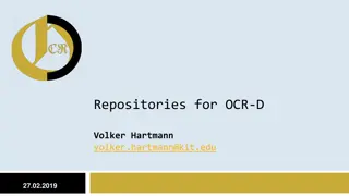 Managing Research Data Repositories for OCR-D