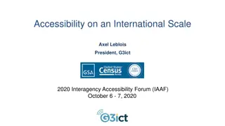 Advancing Global Accessibility Through G3ict Initiatives