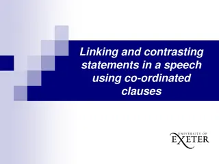 Enhancing Speech Analysis Through Co-ordinated Clauses