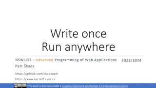 Advanced Programming of Web Applications with Multiplatform Capabilities