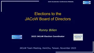 JACoW Board of Directors Elections 2023: Deputy Chair Position Up for Election