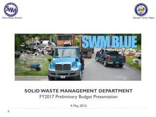 Solid Waste Management Department FY2017 Overview