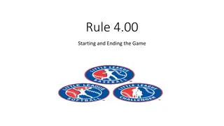 Baseball Game Rules and Procedures