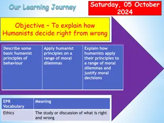 Humanist Moral Decision Making: Principles and Dilemmas