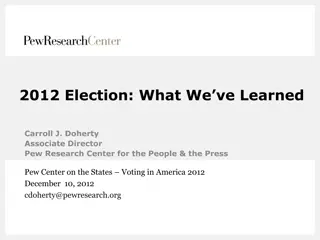 Insights from 2012 U.S. Election Research