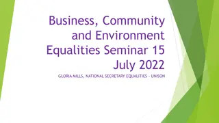 UNISON Equality Seminar: Reflections and Vision for a Powerful Union