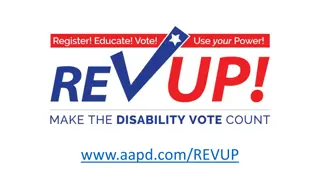 Empowering the Disability Community through the REV UP Campaign