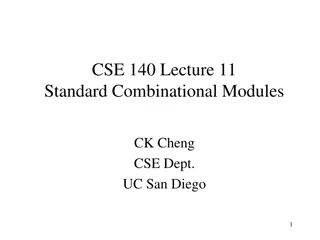 Standard Combinational Modules in Digital Design