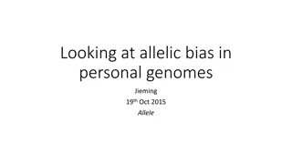 Investigating Allelic Bias in Personal Genomes