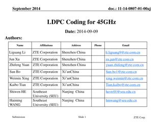 LDPC Coding for 45GHz: Enhancing Throughput and Performance