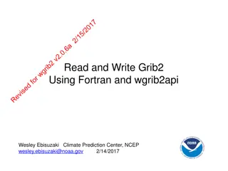 Reading and Writing GRIB2 Using Fortran and wgrib2api