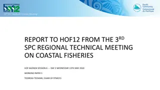 Coastal Fisheries Meeting Report Highlights & Outcomes