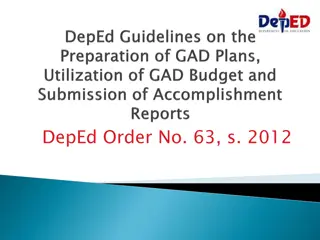 Guidelines for Gender and Development Budgeting in DepEd Orders