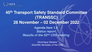 Update on Safety Standards Implemented by TRANSSC