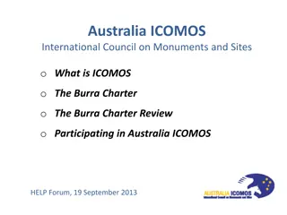 Australia ICOMOS and The Burra Charter: Preserving Cultural Heritage