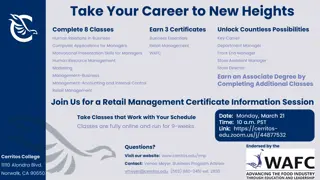 Take Your Career to New Heights with Retail Management Certificate Programs