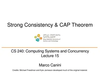 Strong Consistency & CAP Theorem in Computing Systems