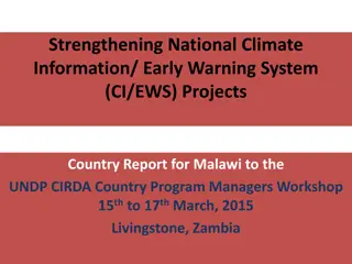 Strengthening National Climate Information/Early Warning System Projects in Malawi