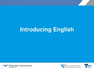 Overview of Victorian English Curriculum