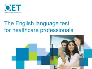 Overview of OET: English Language Test for Healthcare Professionals