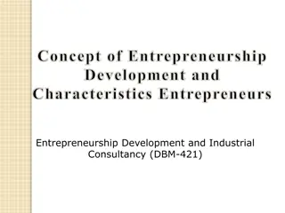 Understanding Entrepreneurship Development and Characteristics of Entrepreneurs