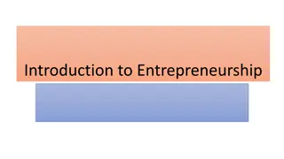 Entrepreneurship: Key Concepts and Factors for Success