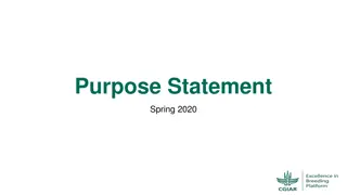 Understanding the Purpose Statement Process