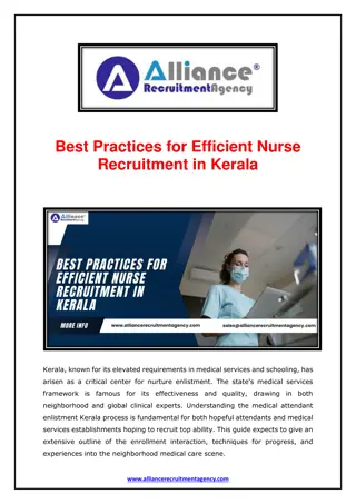 Best Practices for Efficient Nurse Recruitment in Kerala