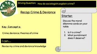 Explaining Crime: Sociological Perspectives and Methods