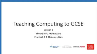 CPU Architecture in Computing for GCSE Students