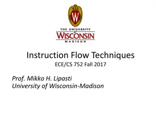 Instruction Flow Techniques in High-IPC Processors