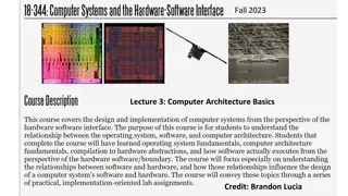 Computer Architecture Basics: Recap of Key Concepts and Optimization Strategies