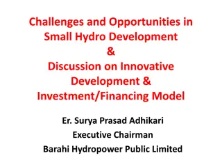 Challenges and Opportunities in Small Hydro Development: Discussion on Innovative Investment Models