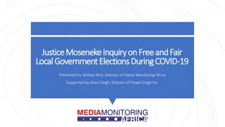 Media Preparedness for Local Government Elections During COVID-19 Inquiry