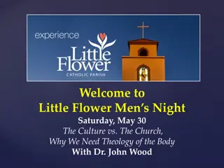 Little Flower Men's Night: The Culture vs. The Church with Dr. John Wood