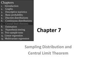 Sampling Distributions and Central Limit Theorem in Statistics