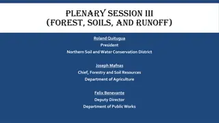 Plenary Session III on Forest, Soils, and Runoff Featuring Key Speakers