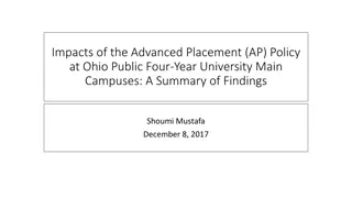 Impacts of Advanced Placement (AP) Policy at Ohio Public Universities