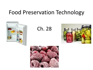 Food Preservation Technologies: Freezing, Freeze-Drying, and Irradiation