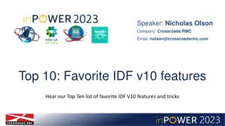 Discover Top 10 IDF V10 Features and Tricks