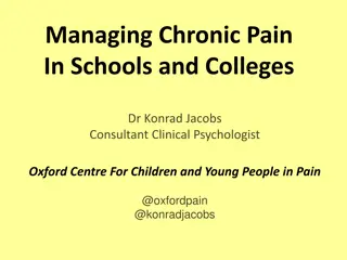 Managing Chronic Pain in Schools and Colleges: Insights from Dr. Konrad Jacobs