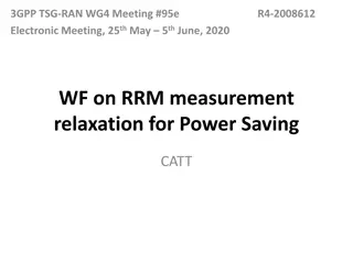 Guidelines for RRM Measurement Relaxation in Power Saving Scenarios